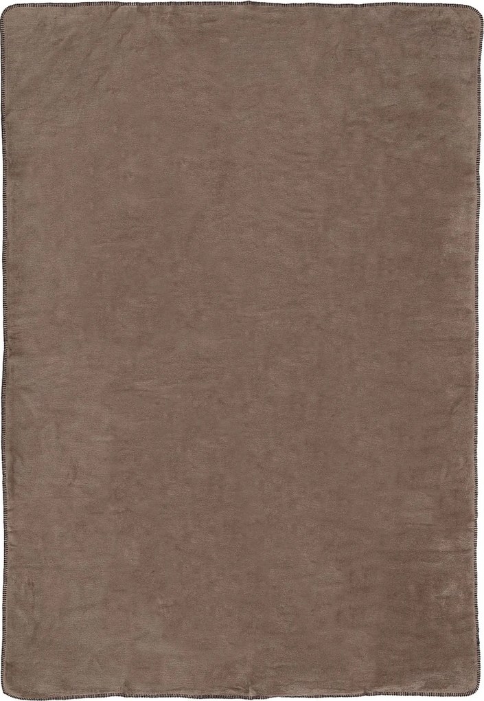 Deka Cotton Cloud 150x200 cm v dvoch odtieňoch hnedej