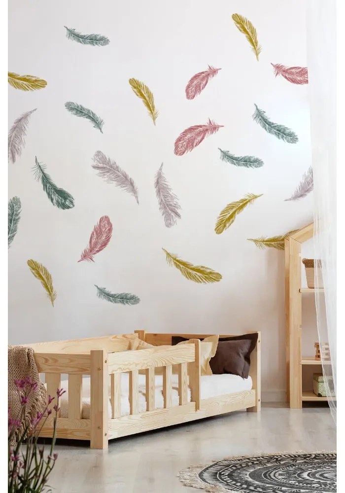 Detská posteľ z borovicového dreva v prírodnej farbe 140x200 cm Mila CP – Adeko