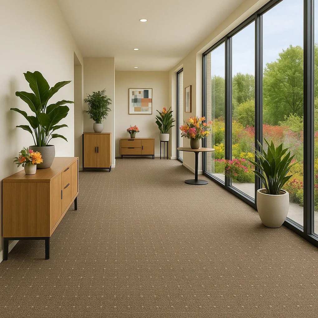 Condor Carpets, Koberec metráž Udinese hnedý - neúčtujeme odrezky z role, na mieru, šíře 4m,na mieru, neúčtujeme odrezky, hnedá, filc, chodba / predsieň