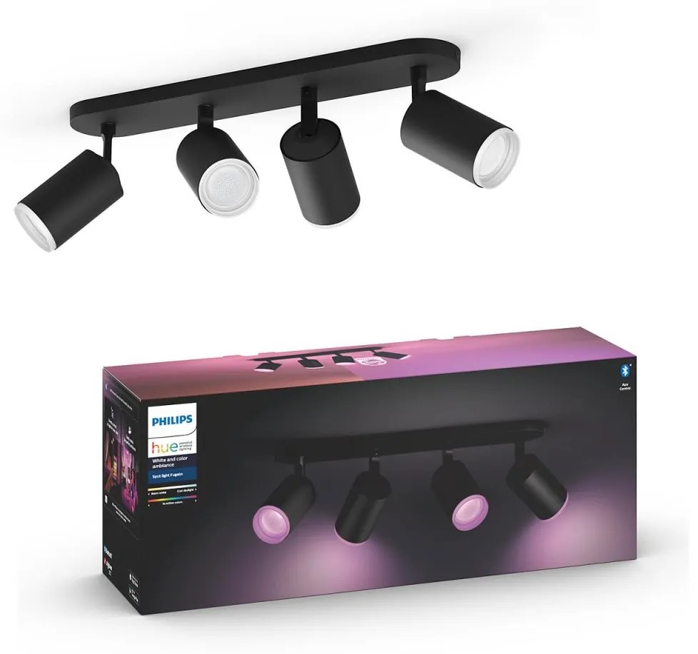 Philips 50634/30/P7 - LED RGBW Bodové svietidlo Hue FUGATO 4xGU10/5,7W/230V P3120