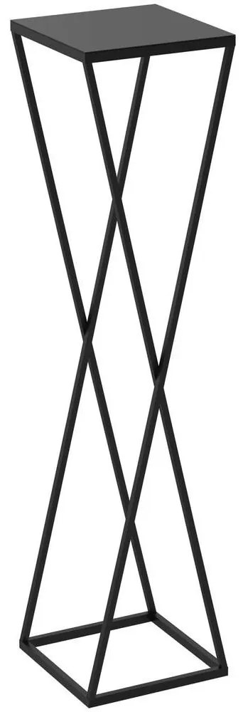 Stojan na kvety 100x24 cm čierna