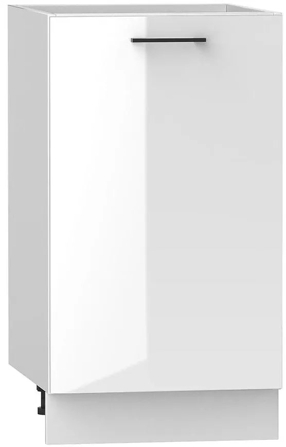 Kuchynská skrinka Oscar D45 Pl biely lesk/biela