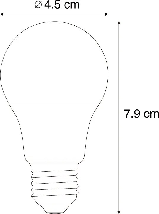 Sada 5 inteligentných stmievateľných LED žiaroviek E27 P45 Opal 4,9 W 470 lm 2200 – 4 000 K
