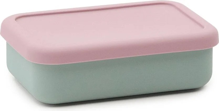 Ružový/tyrkysový silikónový detský desiatový box Lili – Kave Home
