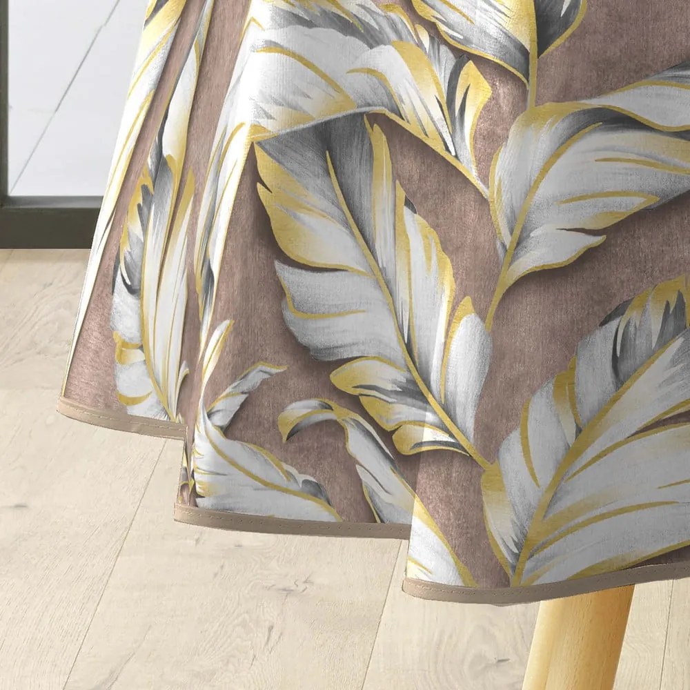 Umývateľný obrus ø 160 cm Ebany – douceur d'intérieur