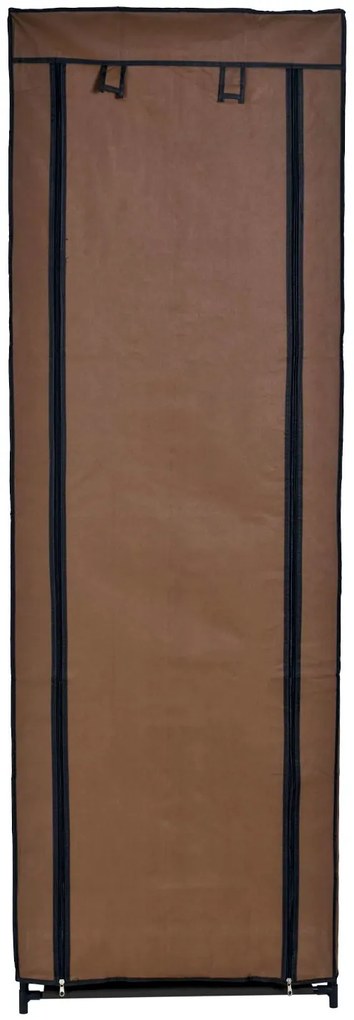 Textilný botník s poličkami GOLEA hnedý