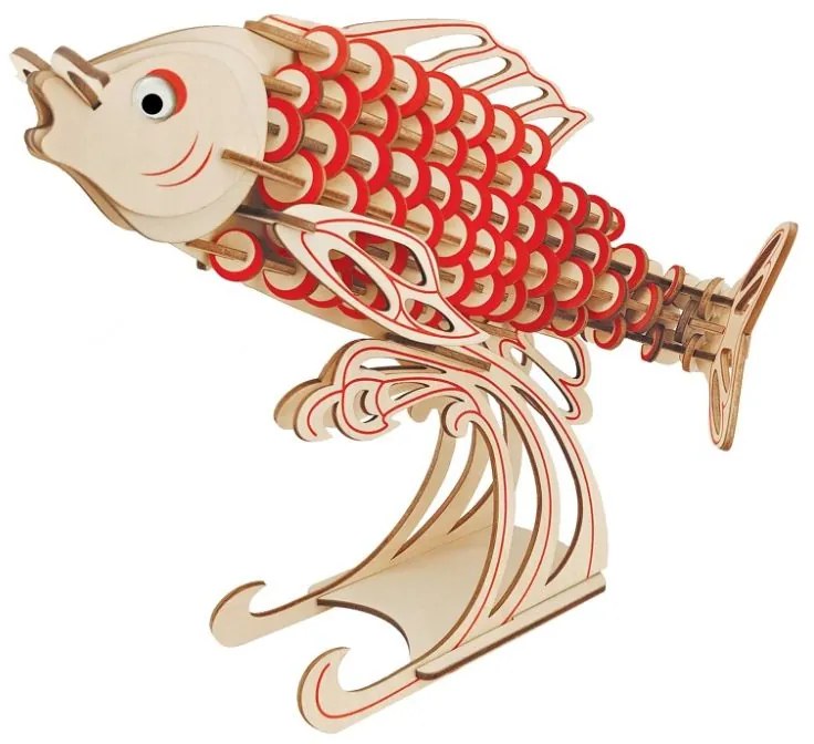 Woodcraft Drevené 3D puzzle Kapor