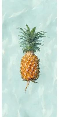 Samolepiaca fólia na stenu kúpeľne mySPOTTI fresh Happy Pineapple 100x210 cm
