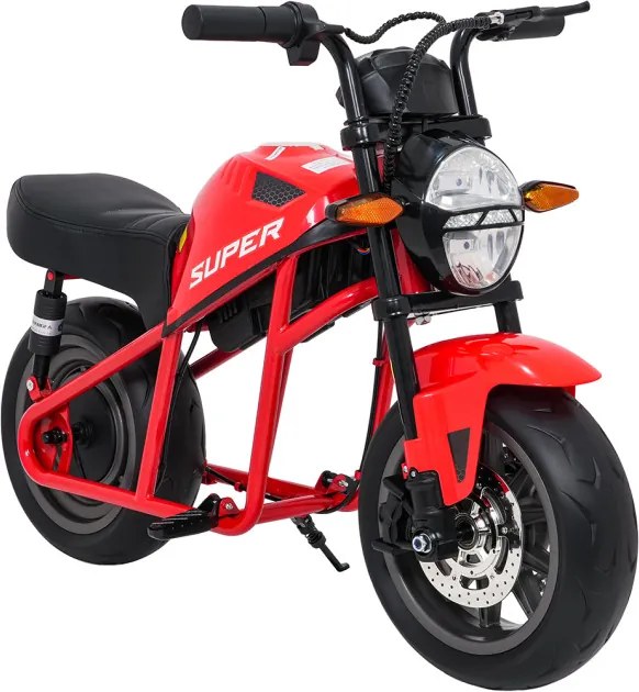Elektrická motorka SUPERMOTO červená