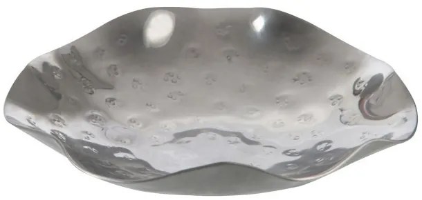 Strieborný svietnik na čajové sviečky Irregular - Ø 15 * 3 cm