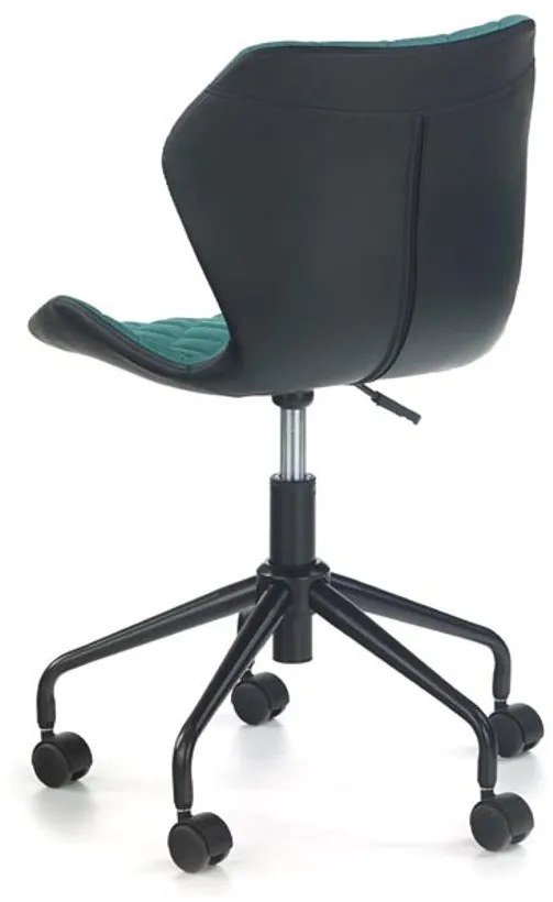 Halmar Detská stolička Matrix, čierna/tyrkysová