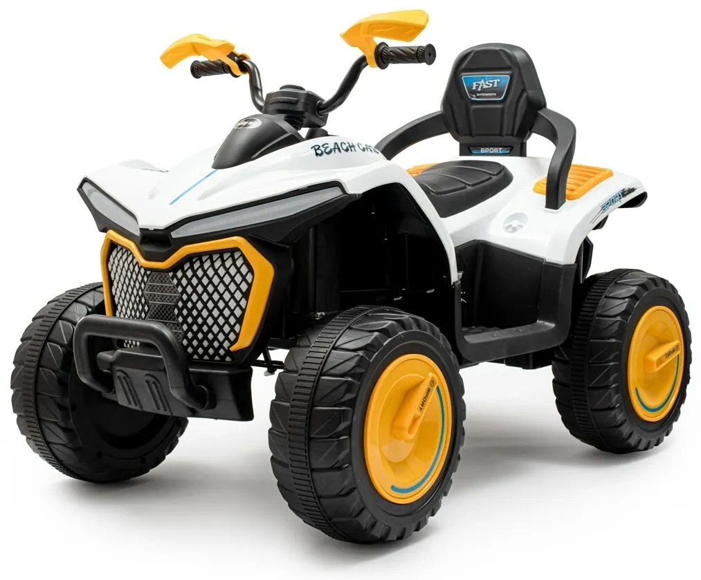 Baby Mix Detská elektrická štvorkolka Strong 4 x4, žltá