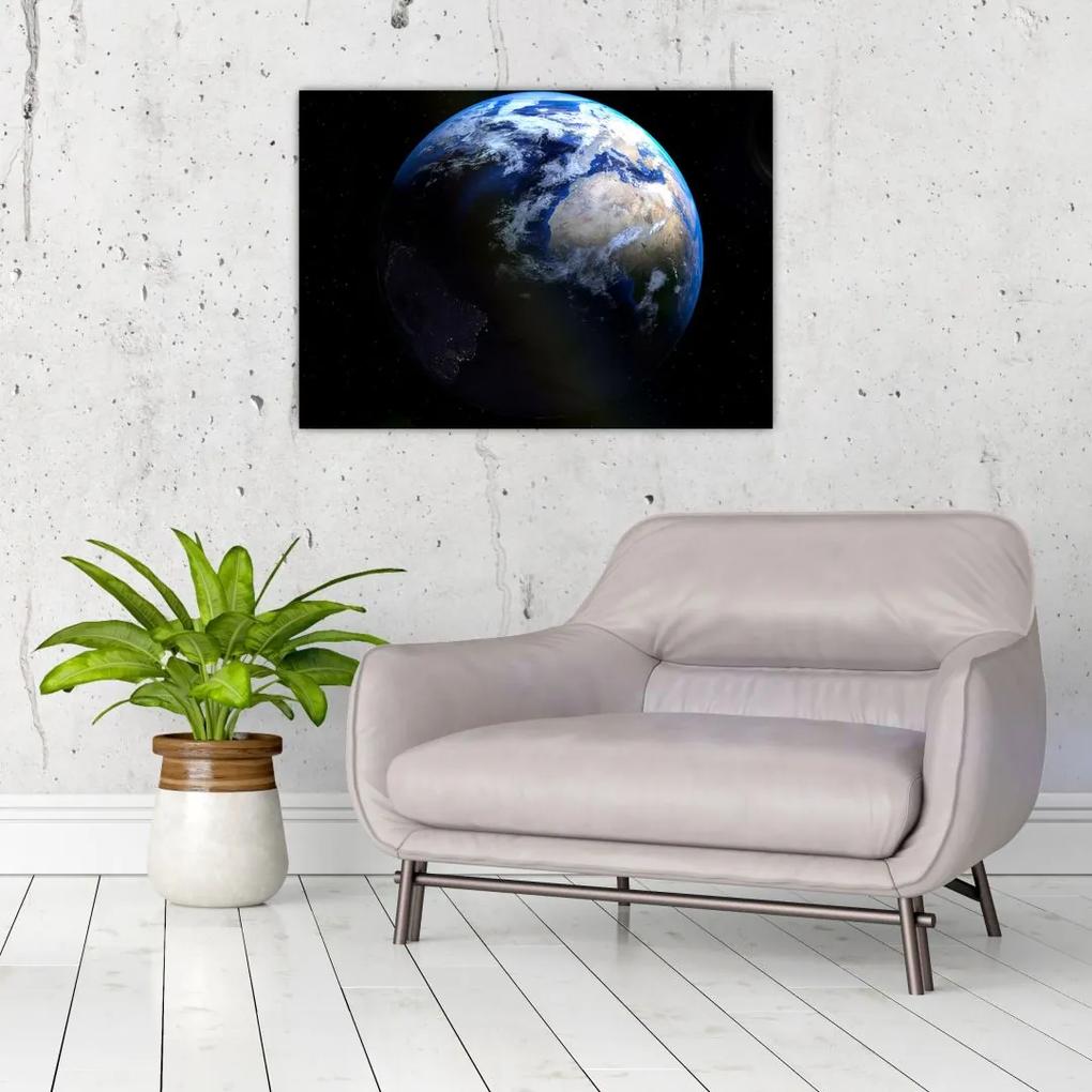 Sklenený obraz planéty Zem (70x50 cm)