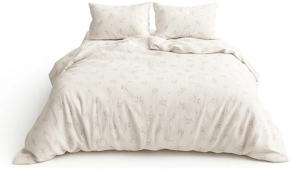 Matex Mušelínové obliečky Vetvička, 140 x 200 cm, 70 x 90 cm