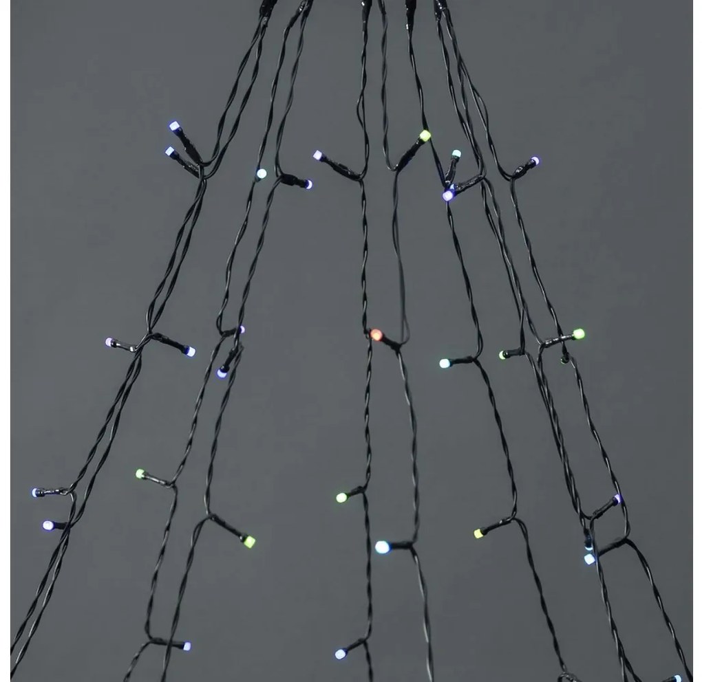 Nedis WIFILXT01C180 - LED RGB Vianočný záves 240xLED/11 funkcií 8m IP65 Wi-Fi Tuya