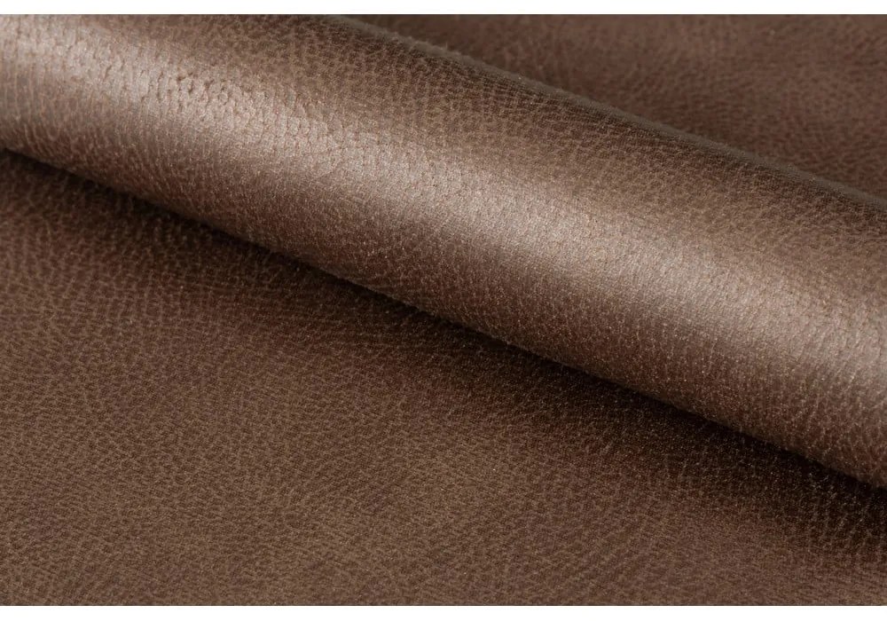 Hnedé jedálenské stoličky z imitácie kože v súprave 2 ks Kira – Actona