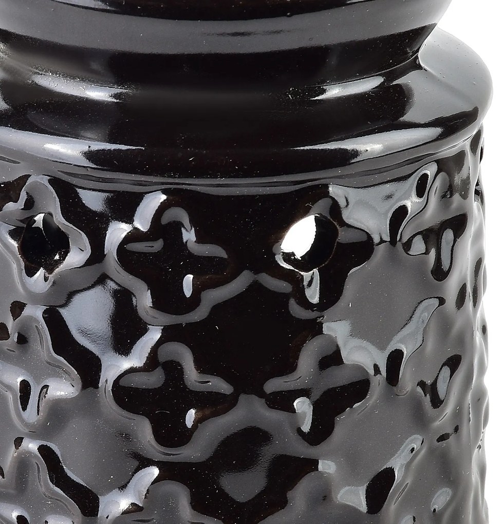 Keramická aroma lampa LOLO 7,5 cm černá