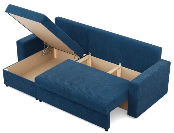 Rohová rozkladacia sedačka NEO Poso granátová