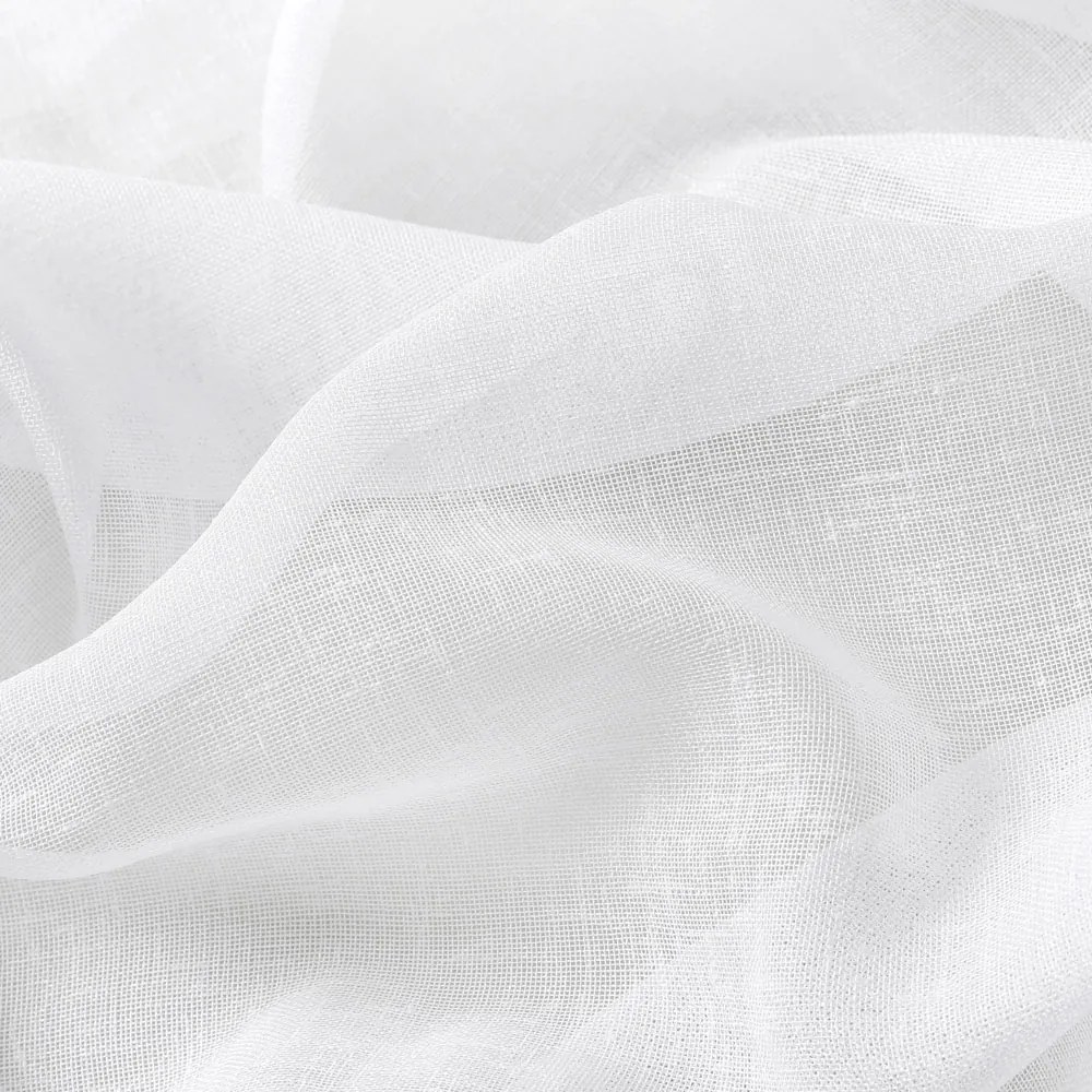 Záclona - biely režný vzor s olovkom ZAC-022 výška 305 cm Iba metráž