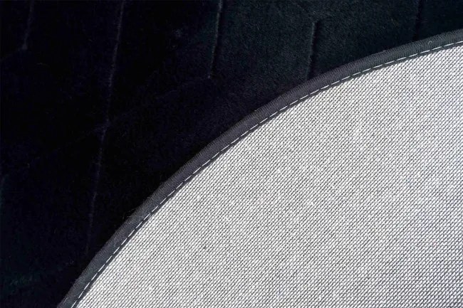 Koberec RABBIT 3D čierny kruh