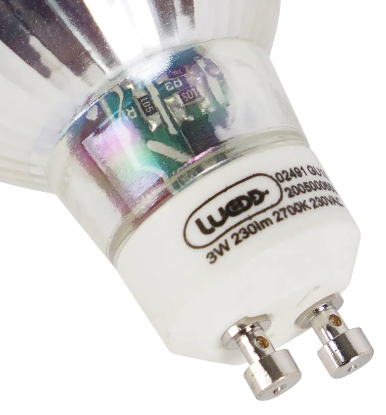 Sada 5 LED žiaroviek GU10 3W 230lm 2700K