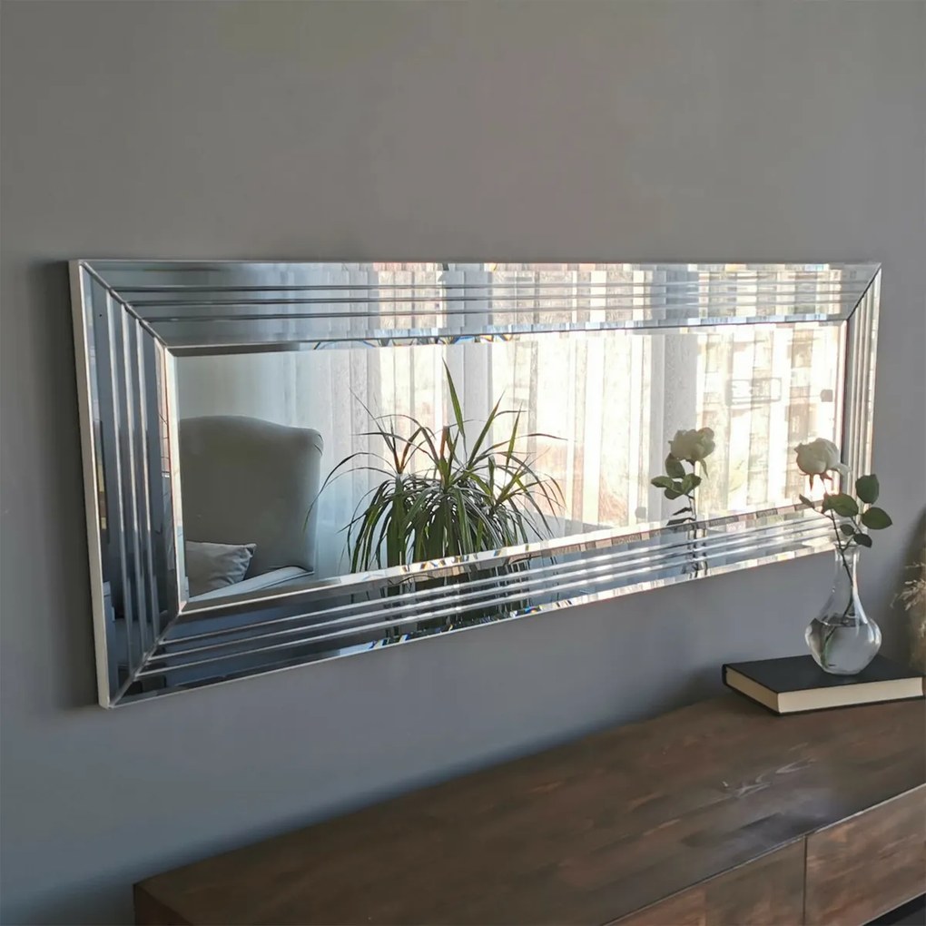 Strieborné zrkadlo C 40 x 120 cm