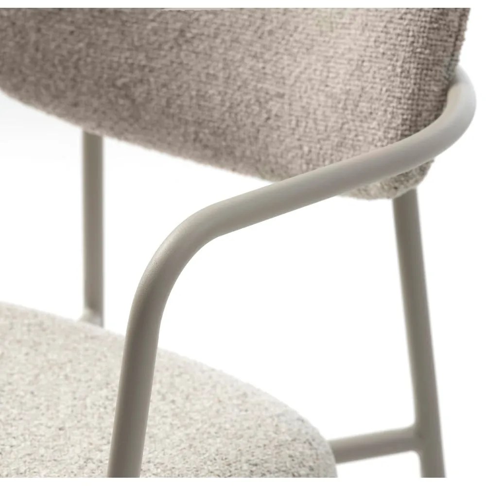 Krémovobiela jedálenská stolička Zama – Unique Furniture