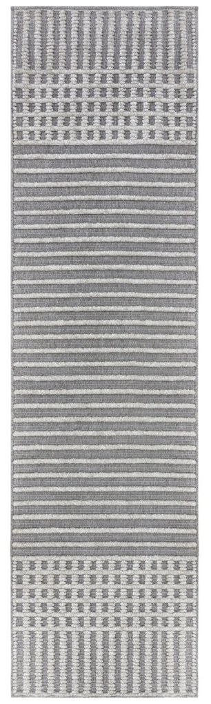 Flair Rugs koberce Behúň Verve Elton Stripe Grey - 60x240 cm