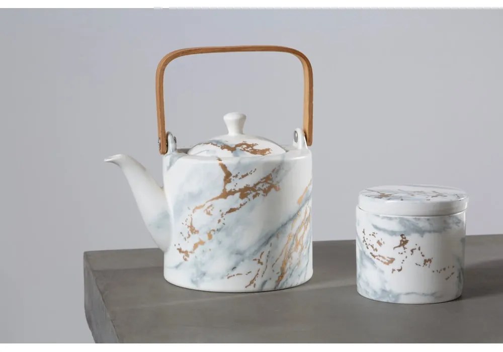 Biela porcelánová kanvica na čaj 800 ml Luxe – Premier Housewares