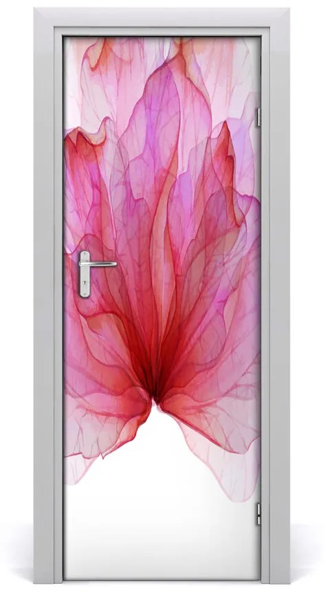 Samolepiace fototapety na dvere ružový kvet 95x205 cm