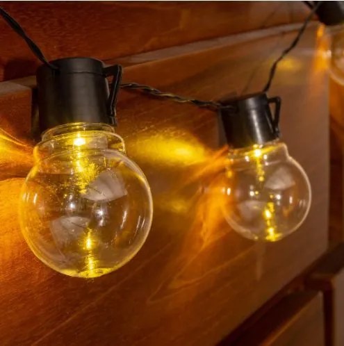 Nexos 55820 LED solárna svetelná reťaz s 10 žiarovkami
