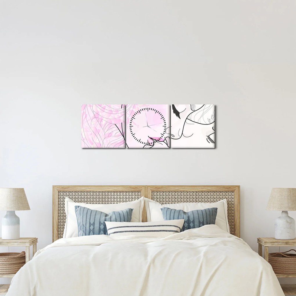 Obraz - Bozk (s hodinami) (90x30 cm)