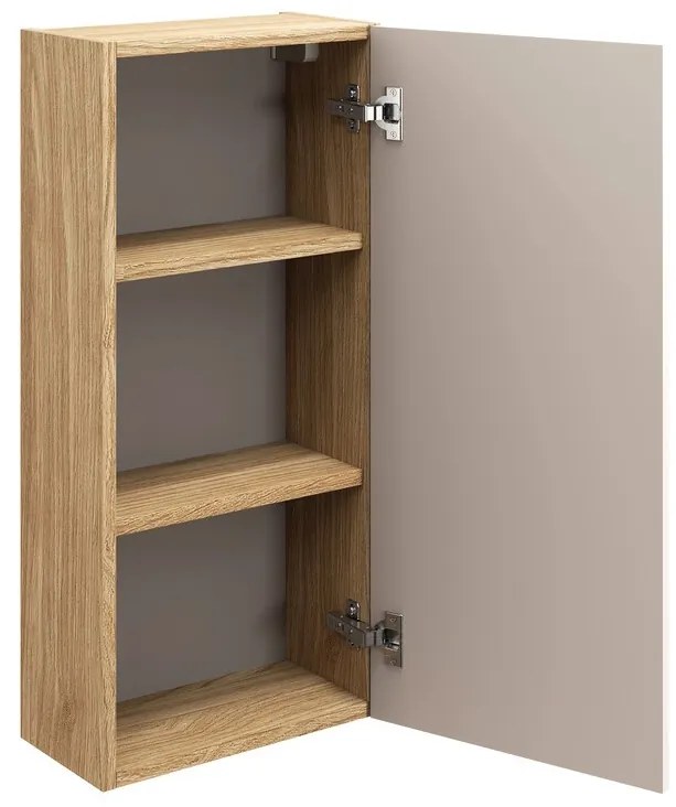 Kúpeľňová zostava Ocean Cloud so skrinkami a umývadlom 120 cm béžová/dub olejovaný