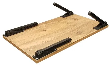 Stolík do postele GUSTO 24,5x60 cm béžová/čierna