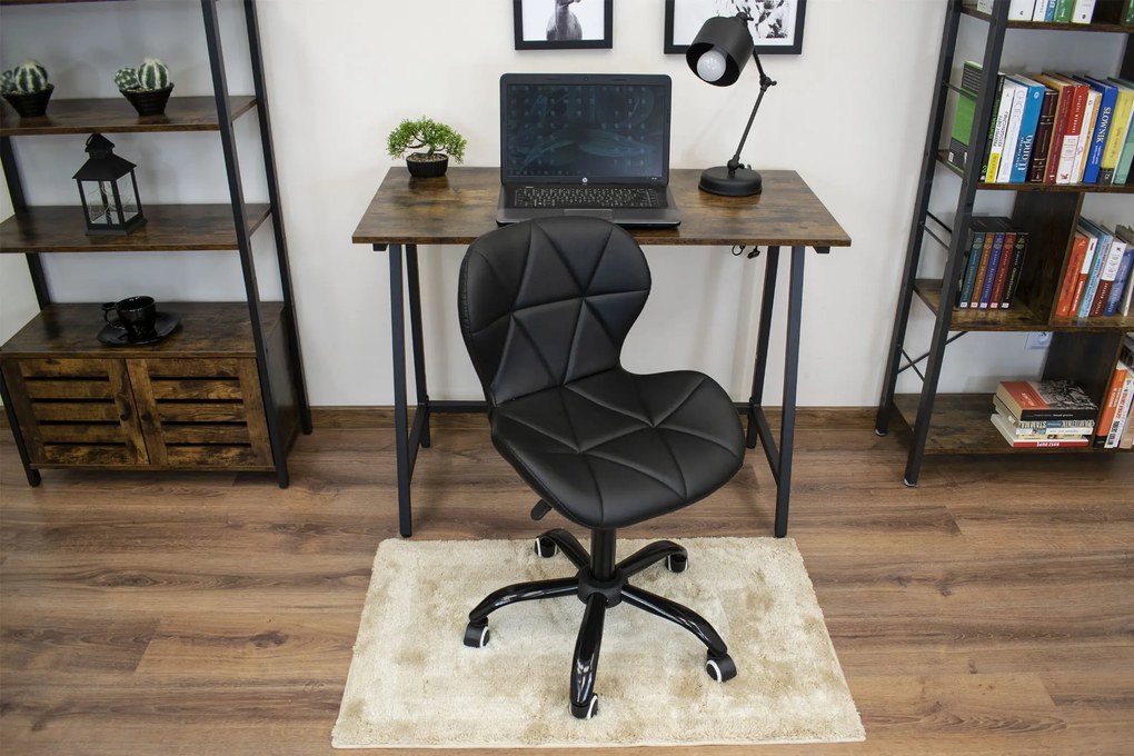 AKCIA Čierne kancelárske kreslo NOTO z eko kože II. akosť