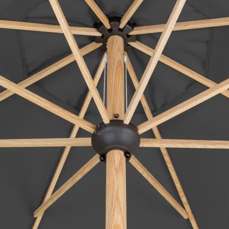 Doppler ALU WOOD 3,5 m - slnečník s kľučkou