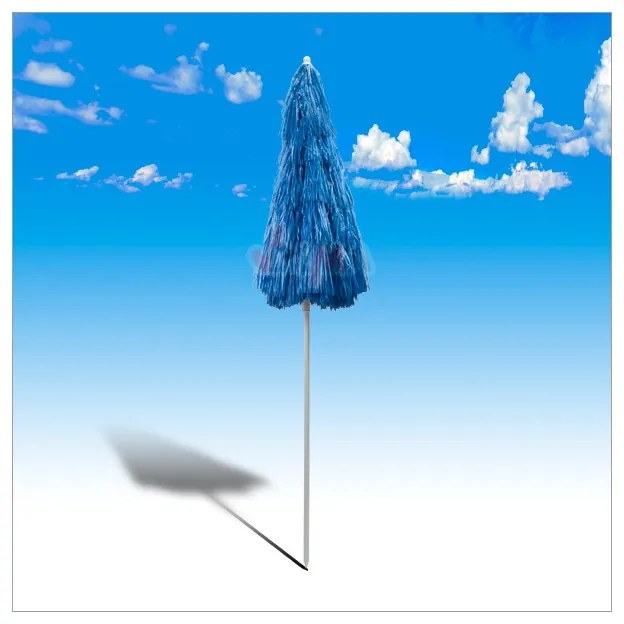 DEMA Plážový slnečník 160 cm UV30 Hawaii, modrý