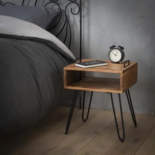 Nočný stolík 23-32 Quadro Drevo Acacia - Komfort-nábytok