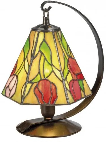 Lampáš Tiffany vitráž TULIP 23*15