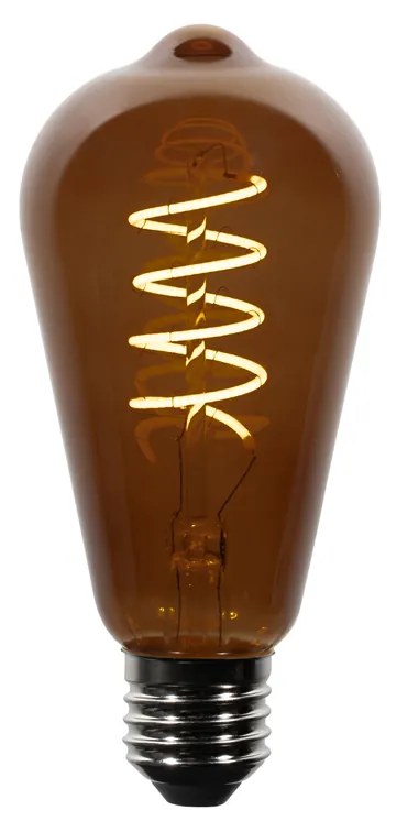 Sada 5 stmievateľných LED žiaroviek E27 ST64 hnedá 4W 100 lm 1800K