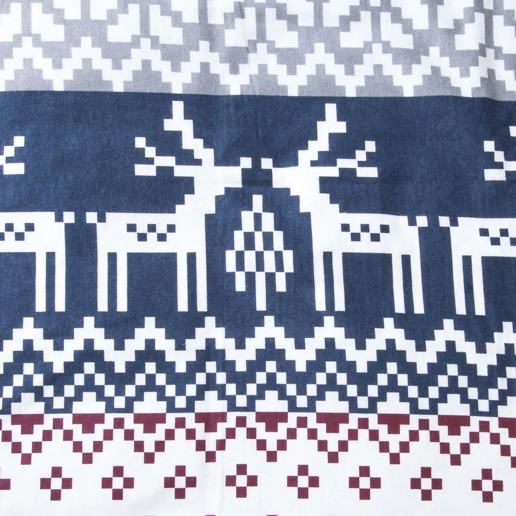 VIANOČNÉ FLANELOVÉ OBLIEČKY FLANELOVE 200X220 CM, 2KS 70X80 CM VZOROVANÉ