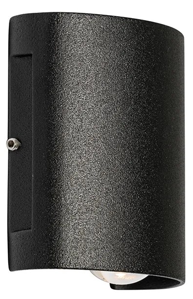 Vonkajšia nástenná lampa čierna vrátane LED 2-svetlo IP54 - Silly