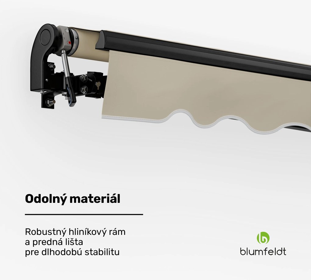 Blumfeldt CloudShade Markíza, Inteligentné ovládanie, UV ochrana, Montáž na stenu