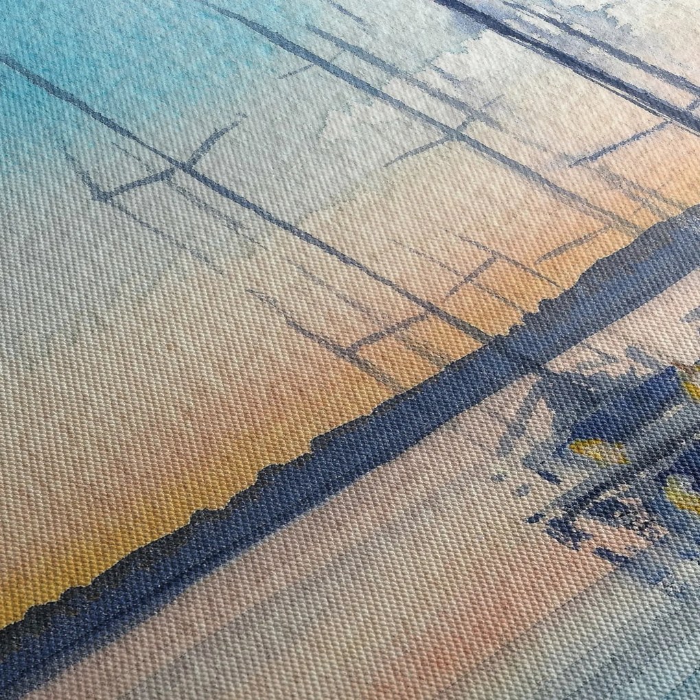 Obraz - Lodičky, aquarel (120x50 cm)