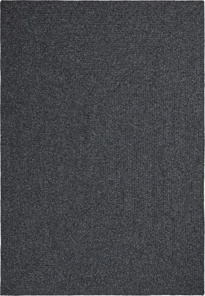 AKCIA: 80x200 cm Kusový koberec Braided 105550 Dark Grey – na von aj na doma, šedá, chodba / predsieň, Hanse Home
