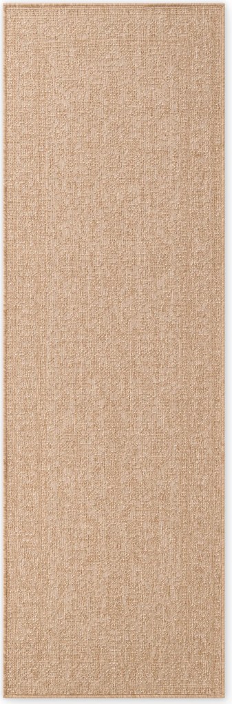 NORTHRUGS, Koberec behúň Duet Kona 106250 Beige/White - na von aj na doma, 80x250, béžová, chodba / predsieň