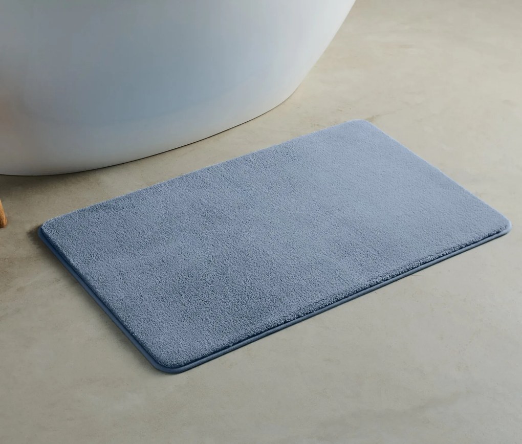 Predložka do kúpeľne, cca 100 x 60 cm, modrá