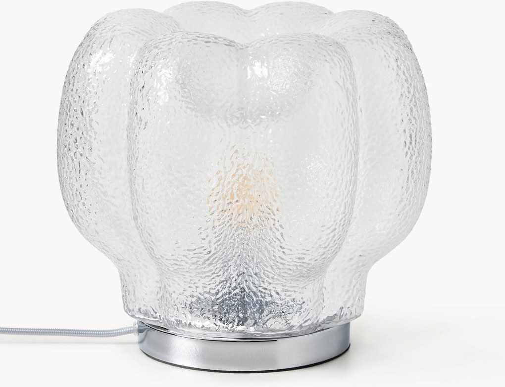 Malá stolová lampa zo skla Umali