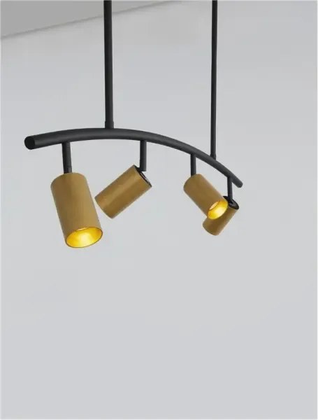 LED luster Pogno 965 čierne