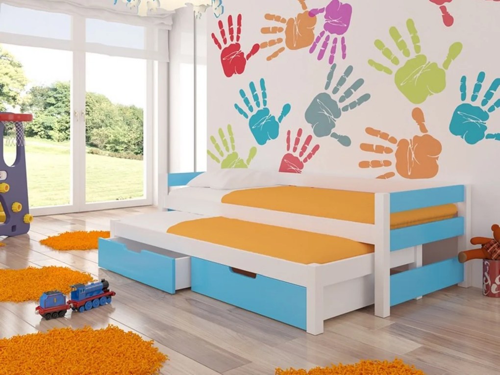 Rozkladacia detská posteľ 200x90 cm. Akcia -17%. Vlastná spoľahlivá doprava až k Vám domov. 1052109